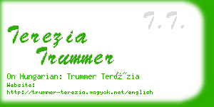 terezia trummer business card